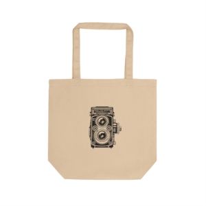 Tote Bag — Vintage Camera & “Shoot First, Edit Never.” Photographer Canvas Tote